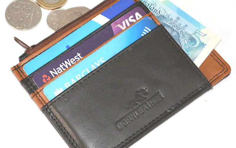 Traveller Leather Card Holder/Coin Wallet