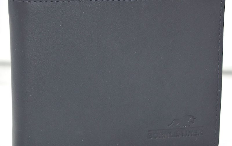 Navy Blue Mens Leather Wallet