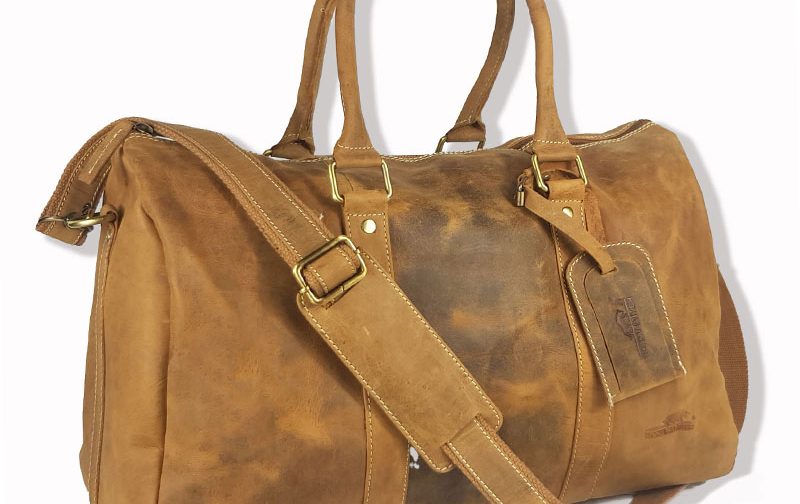 Genuine Vintage Leather Large Gym/Duffel Bag